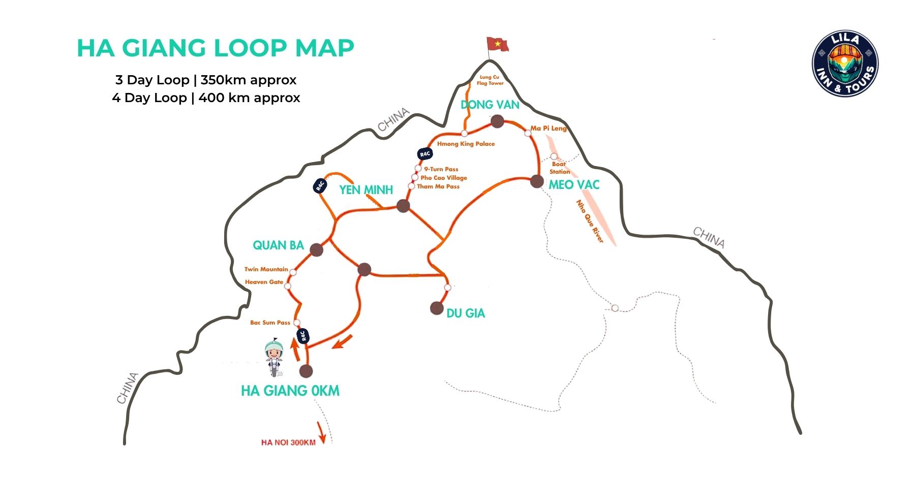 The full Ha Giang Loop Map guide